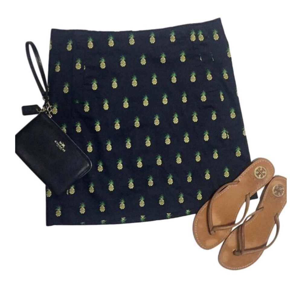J. Crew Pineapple Print Mini Skirt